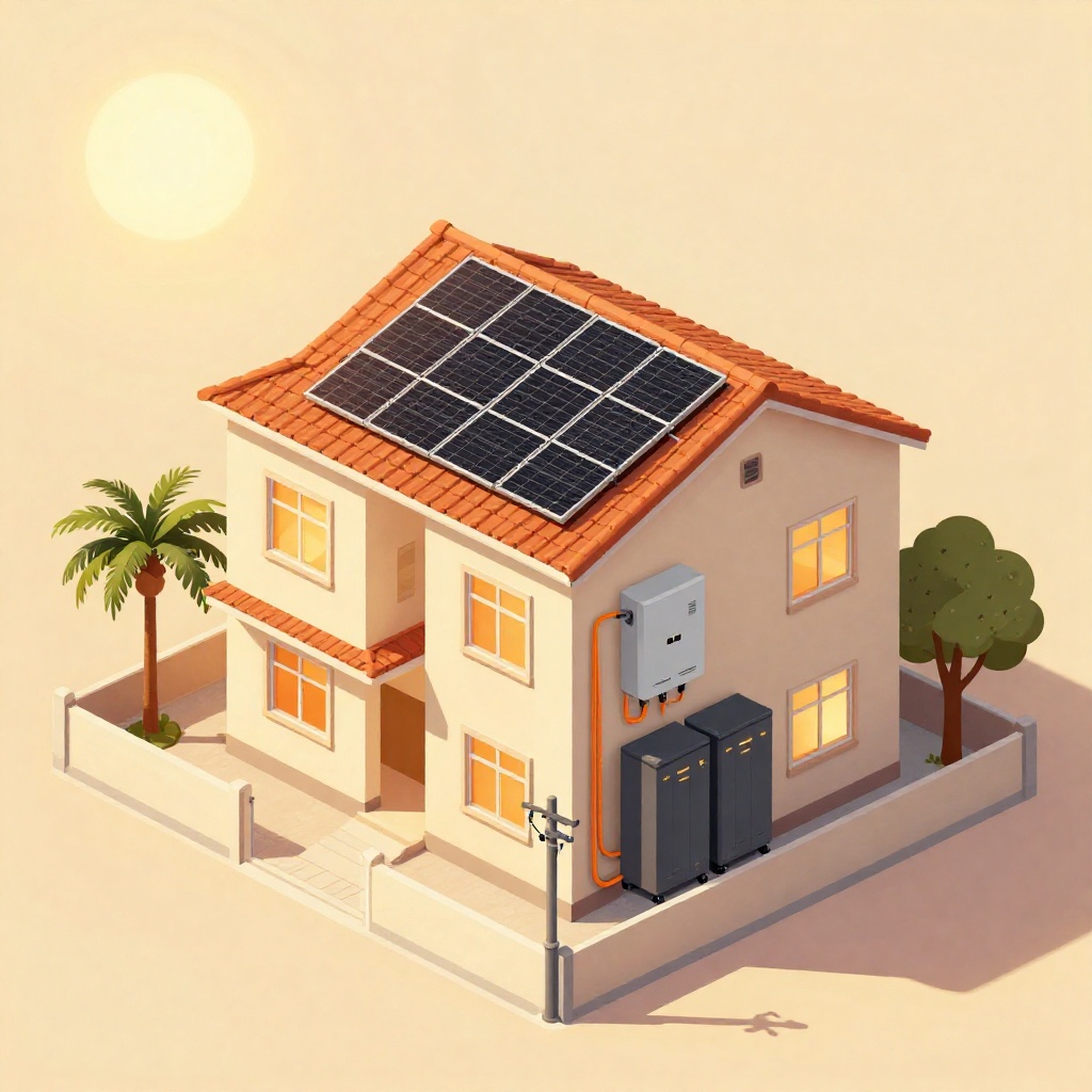 ARAW Home Plus — Filipino family two-storey home with rooftop solar + battery backup