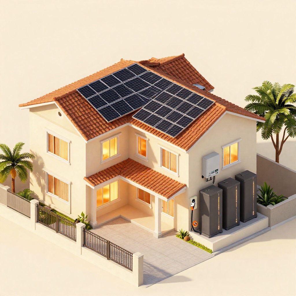 ARAW Max Plus — Filipino family two-storey home with 24-panel solar + 16 kWh battery